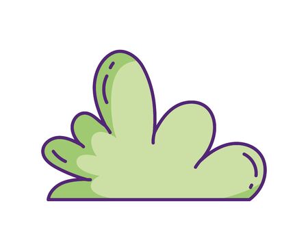 bush foliage nature botanical iconのイラスト素材