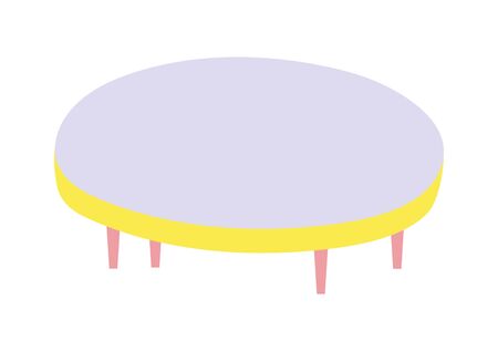 round table furniture decoration iconのイラスト素材
