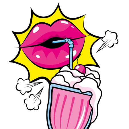 pop art comic cartoon   vector illustrationのイラスト素材