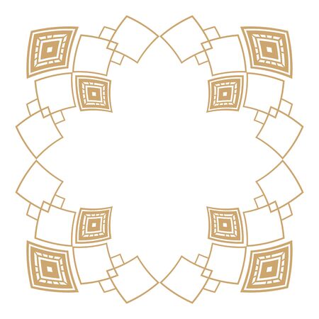 Isolated art deco frame designのイラスト素材