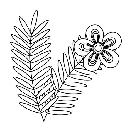 Isolated leaf design vector illustrationのイラスト素材