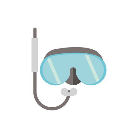 snorkel mask sport australia icon on white background vector illustrationのイラスト素材