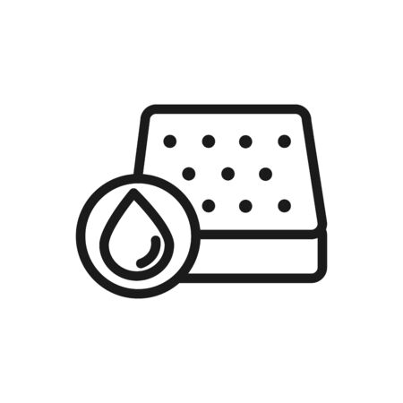 mattress material absorbs water comfortable soft textile linear designのイラスト素材