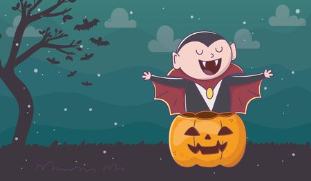 trick or treat - happy halloweenのイラスト素材