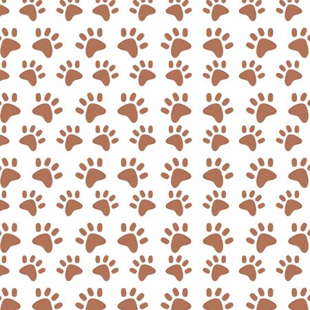 background paw animal decoration patternのイラスト素材
