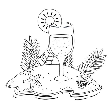 Isolated pineapple juice design vector illustrationのイラスト素材