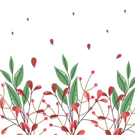 Isolated leaves vector design vector illustrationのイラスト素材