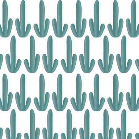 exotics cactus plants natural patternのイラスト素材