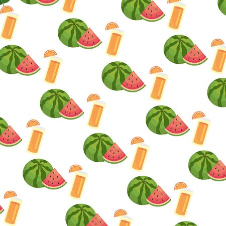 Summer and vacation background design, Beach tropical relaxation outdoor nature tourism island and season theme Vector illustrationのイラスト素材