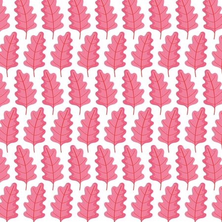 background pink leaves foliage botanical pattern vector illustrationのイラスト素材