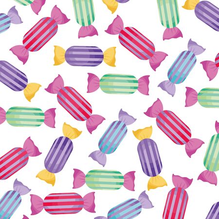 background sweet candies stripes decorationのイラスト素材