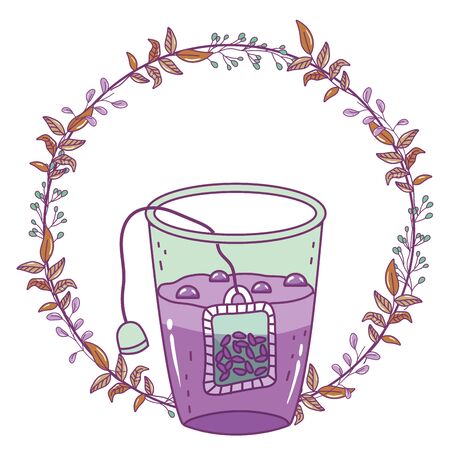 Isolated tea glass design vector illustrationのイラスト素材