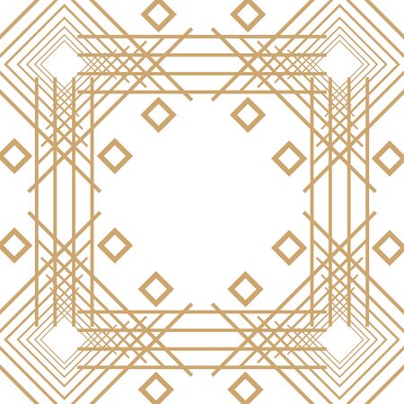 Isolated art deco frame designのイラスト素材