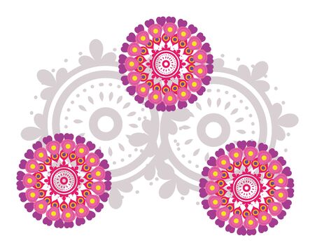 Mandala of bohemic and ornament conceptのイラスト素材