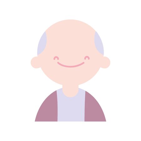 back to school education teacher man smiling cartoon vector illustrationのイラスト素材