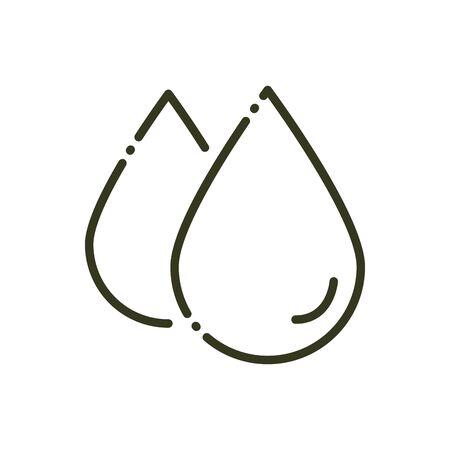 drops water liquid nature line design vector illustrationのイラスト素材