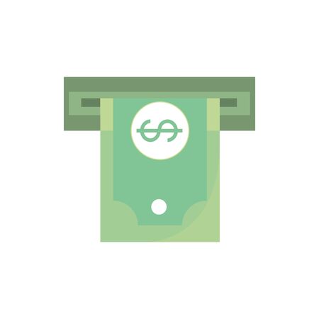 atm money banknote cash business commerce shoppingのイラスト素材