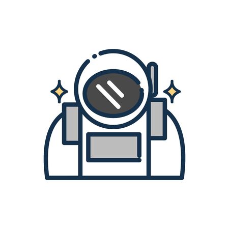 astronomy and space on white background vector illustrationのイラスト素材