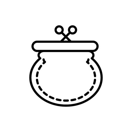 purse safe business cash money line designのイラスト素材