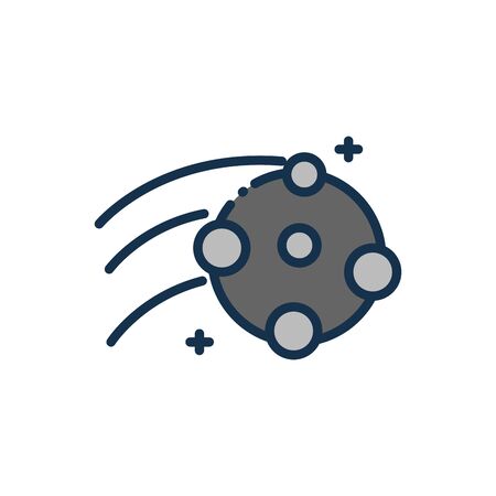 moon craters celestial astronomy and spaceのイラスト素材
