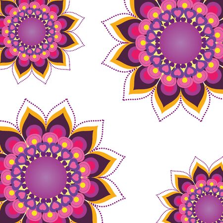 Mandala of bohemic and ornament conceptのイラスト素材