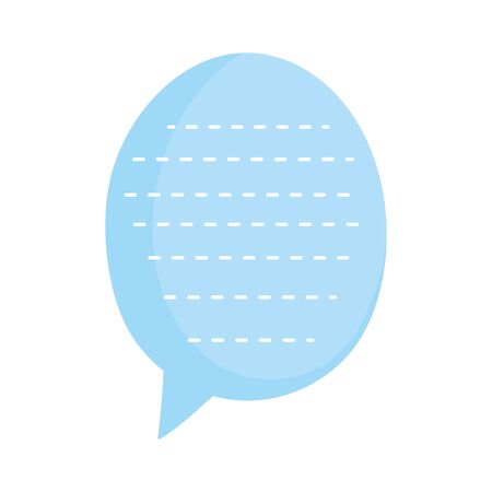 blue speech bubble pointed lines icon cartoon vector illustrationのイラスト素材
