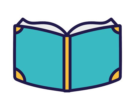 back to school education open book read literature vector illustrationのイラスト素材