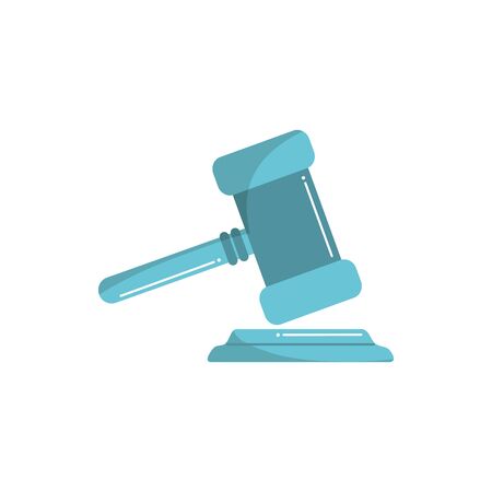 money business financial law justice hammer vector illustration color tone and fillのイラスト素材