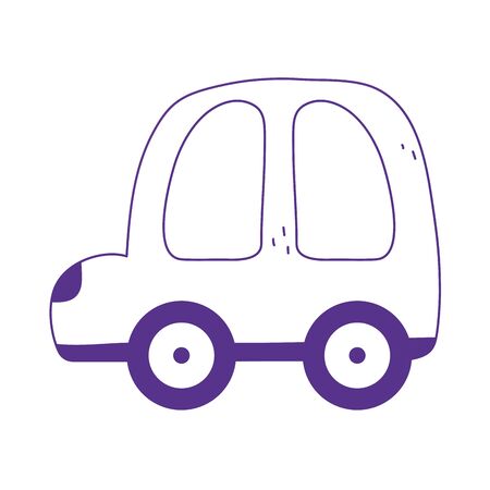 kids toy plastic car icon design white background line styleのイラスト素材