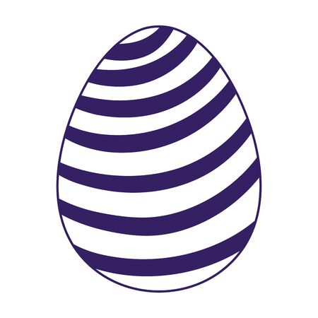 happy easter decorative egg ornament season iconのイラスト素材