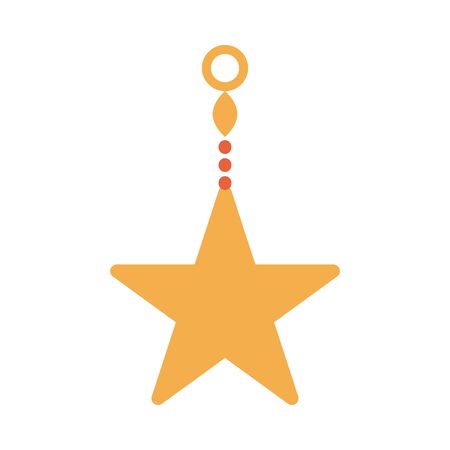 hanging star ornament ramadan arabic islamic celebration tone color iconのイラスト素材