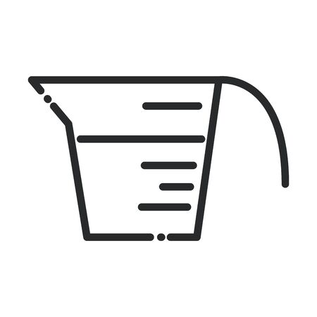 cleaning, measuring cup laundry domestic hygiene line style iconのイラスト素材