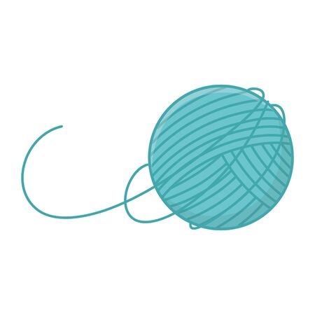 ball of wool equipment knitted icon design vector illustrationのイラスト素材