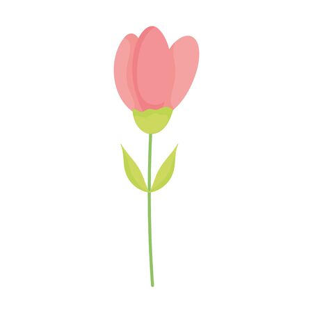 flower decoration nature design icon on white backgroundのイラスト素材
