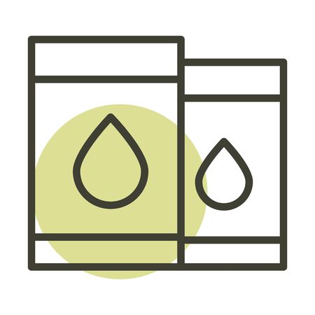 barrel oil alternative sustainable energy vector illustration line style iconのイラスト素材