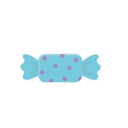 sweet wrapped candy icon design white backgroundのイラスト素材