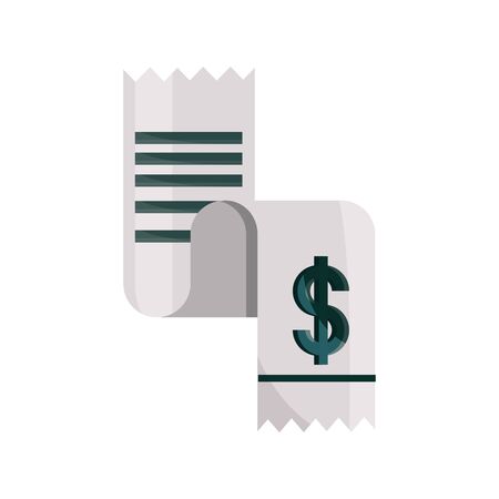 payments online, receipt paper bill flat icon shadowのイラスト素材