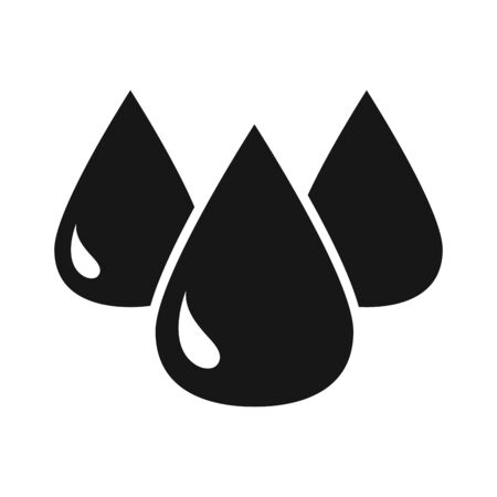 drops oil trade crisis economy, oil price crash silhouette style iconのイラスト素材