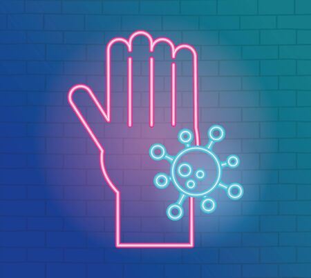 2019 ncov outbreak pandemic, protective rubber glove coronavirus infectionのイラスト素材