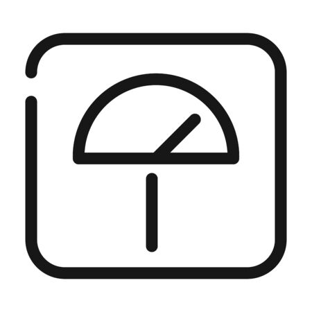 body weight scale medical and health care vector illustration line style iconのイラスト素材