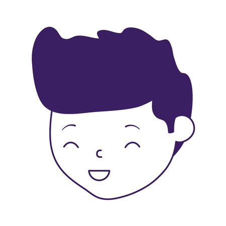 Isolated avatar man head vector designのイラスト素材