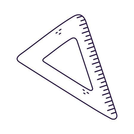 Isolated ruler instrument vector designのイラスト素材