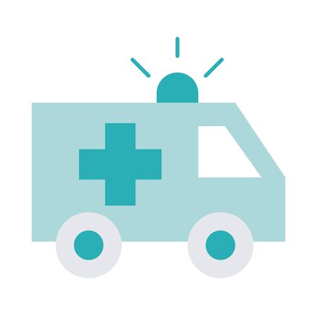 ambulance transport emergency health care equipment medical flat style iconの写真素材