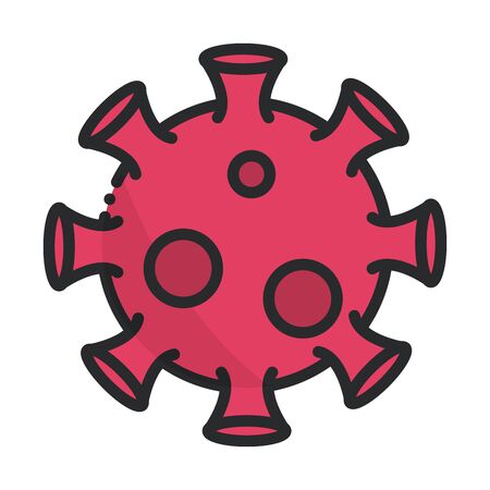 coronavirus covid 19 pandemic, health care medical line and fill iconの写真素材