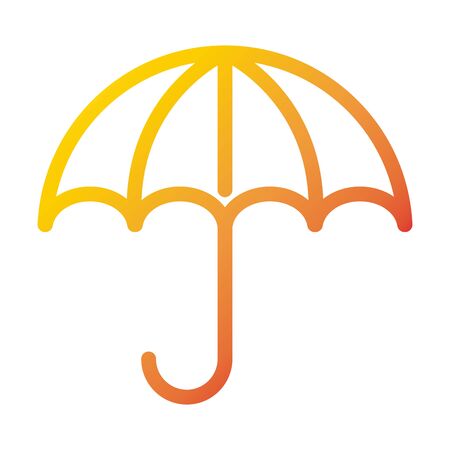 umbrella protection weather vector illustration gradient style iconの写真素材