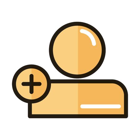 avatar user internet web technology interface vector illustration line and fill style iconの写真素材