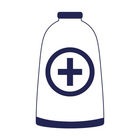 medical bottle alcohol isolated icon on white background vector illustrationの写真素材