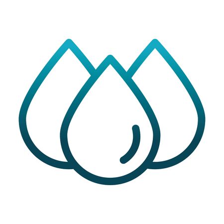 donation blood drops laboratory science and research vector illustration gradient style iconのイラスト素材
