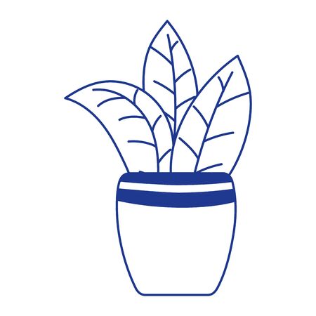 potted plant decoration isolated icon designのイラスト素材