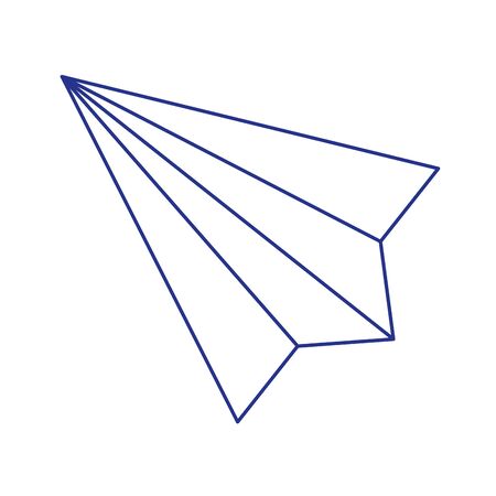 Isolated origami paperplane vector designのイラスト素材